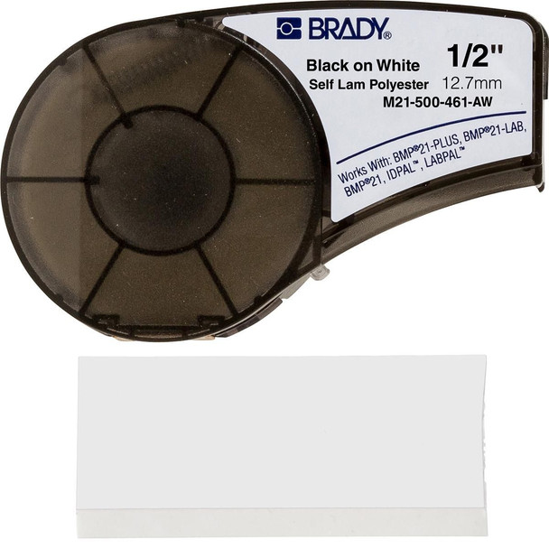 Brady M21-500-461-AW Polyester tape 12.7mmx6.4m M21-500-461-AW