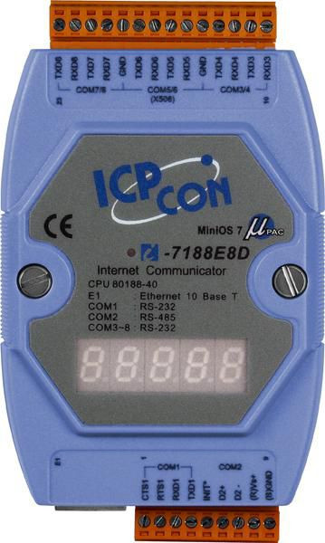 ICP DAS 39687 ICP CON. 7xRS232+1xRS485+DISPL 39687