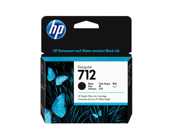 HP 3ED71A 712 80-ml Black Designjet Ink 3ED71A
