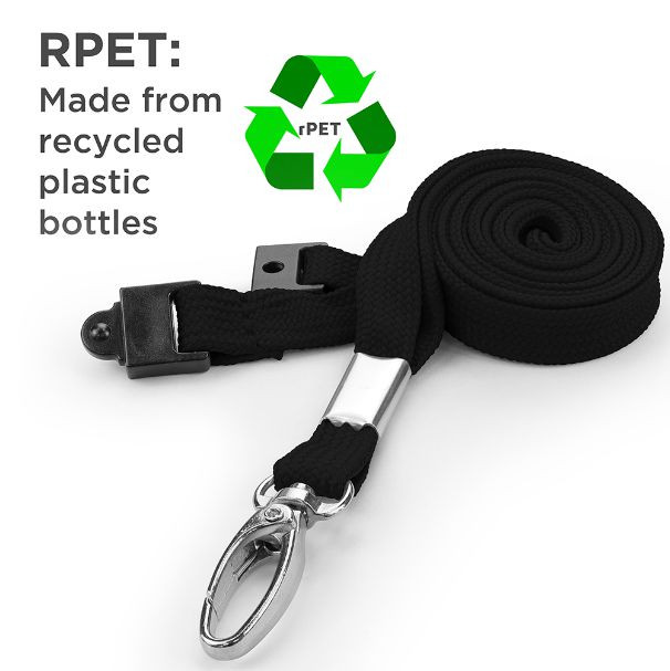 Capture AC228-BK-MLC 10mm Black Lanyyard w/ Metal AC228-BK-MLC