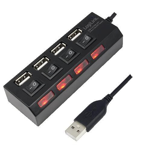 LogiLink UA0128 USB 2.0 HUB 4-port  black UA0128
