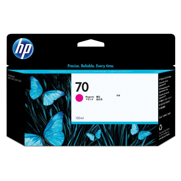Hp 70 Magenta Standard Capacity Ink Cartridge 130Ml - C9453A C9453A