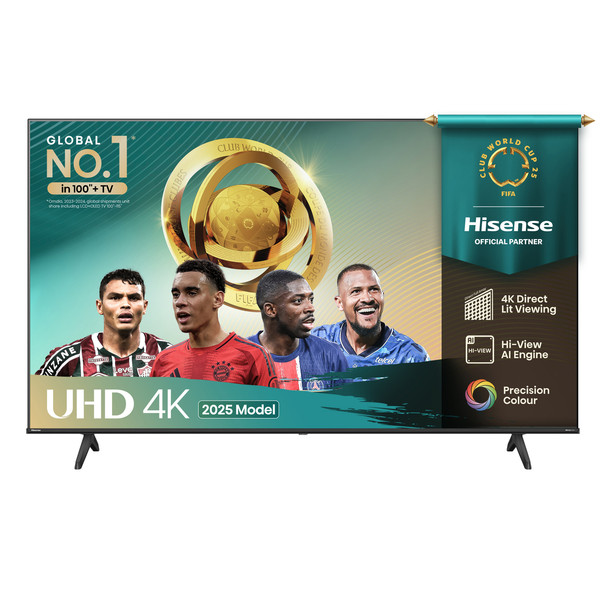 Hisense 43A6QT 109.2 cm 43" 3840 x 2160 pixels LED Smart TV Wi-Fi Black 43A6QTUK