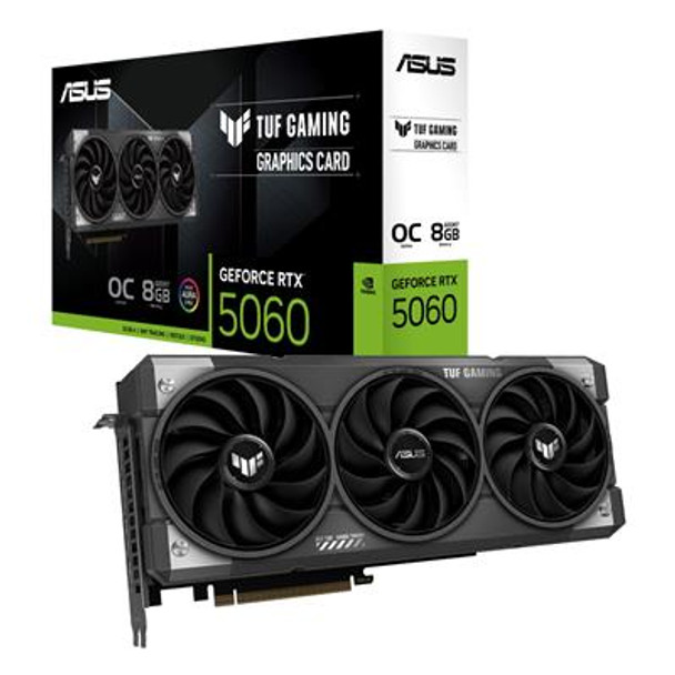 Asus Geforce Rtx 5060 Tuf Gaming Oc 8Gb Gddr7/Pci Express 5.0/2677Mhz/28000Mhz TUF-RTX5060-O8G-GAMING