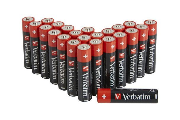 Verbatim W125883315 ALKALINE BATTERY AAA 24 PACK 49504
