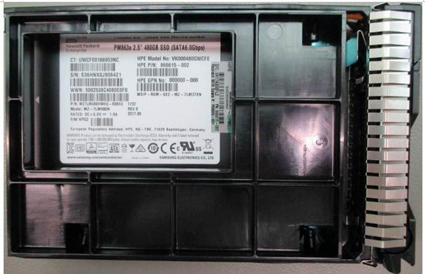 Hewlett Packard Enterprise P00805-001 SSD 480GB 6G LFF SATA PLP SC P00805-001