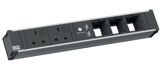 Bachmann 912.0280 CONI 2x. 1xUSB* & 3xEmpty 912.0280