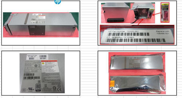 Hewlett Packard Enterprise 756486-001-RFB PCM 580W ASSY W/O BATTERY GOLD 756486-001-RFB
