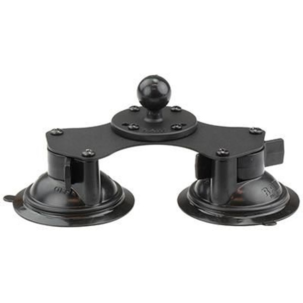 RAM Mounts RAM-B-189B-202U UNPKD RAM DBL SUCTION CUP RAM-B-189B-202U