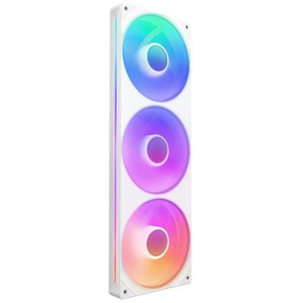 Nzxt F360 Rgb Core 360Mm White Single-Frame Triple Fan Unit RF-U36HF-W1