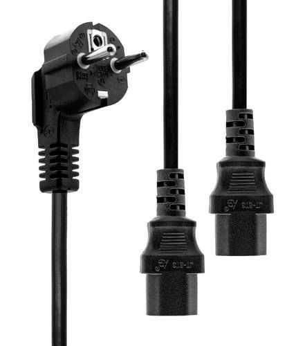 MicroConnect PE011318 Power Y-Cord 1.8m Black IEC320 PE011318
