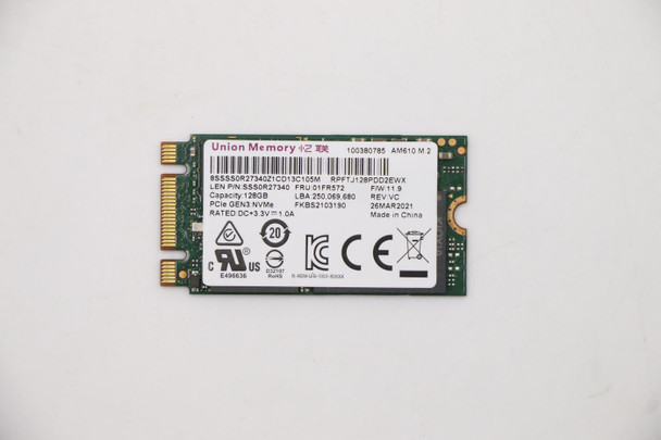 Lenovo 01FR572 UMIS AM610 128GB M.2 PCIe 01FR572