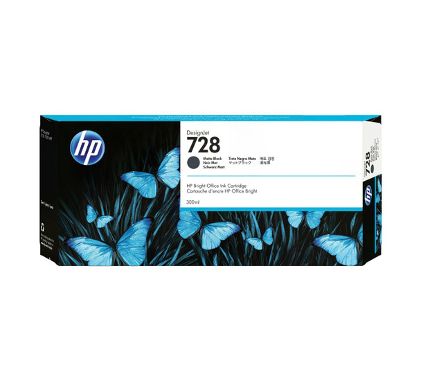 HP F9J68A Ink 728 Black F9J68A
