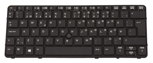 HP 730540-081 Keyboard W/PT STICK W8 730540-081