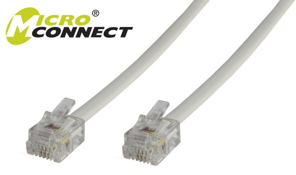 MicroConnect MPK102 Modular Straight RJ12 6C/6P 2m MPK102
