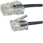 MicroConnect MPK460S RJ11-RJ45 10M M/M Black MPK460S
