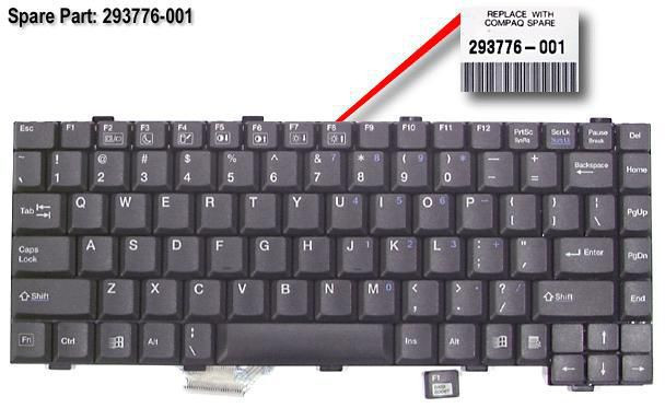 HP 293776-001-RFB KEYBOARD- PRES/1200 293776-001-RFB