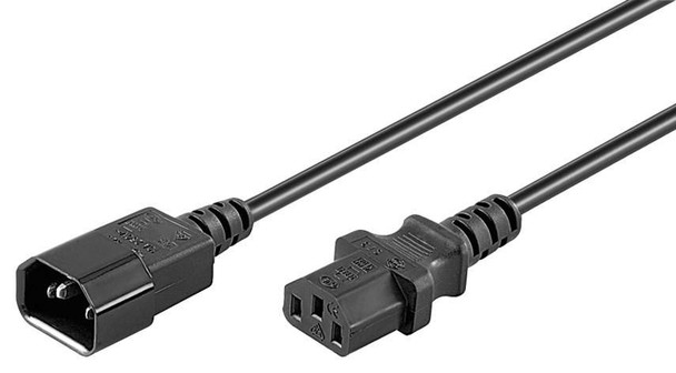 MicroConnect PE040620 Power Cord C13 - C14 2m Black PE040620