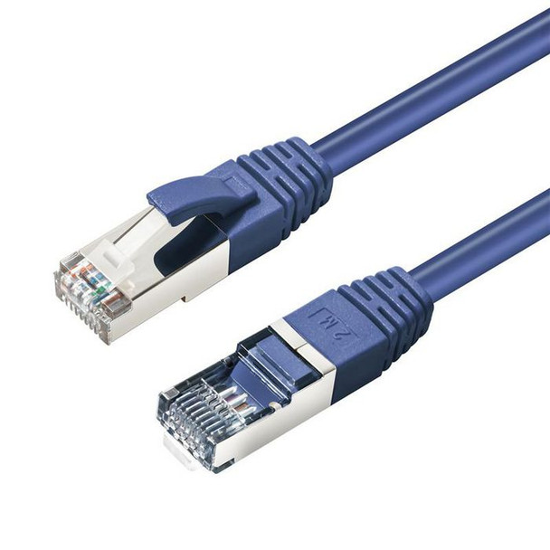 MicroConnect MC-SFTP6A0025B CAT6A S/FTP 0.25m Blue LSZH MC-SFTP6A0025B