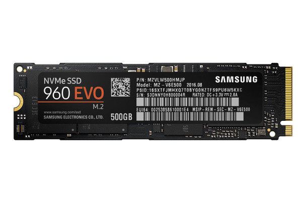 Samsung MZ-V6E500BW-RFB SSD 960 EVO NVMe M.2 500GB MZ-V6E500BW-RFB