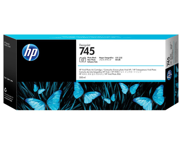 HP F9K04A Ink/745 300-ml Photo Black F9K04A