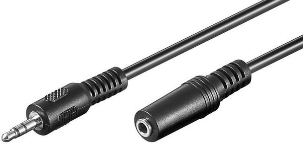 MicroConnect AUDLR5 3.5mm Stereo 5m M-F Black AUDLR5
