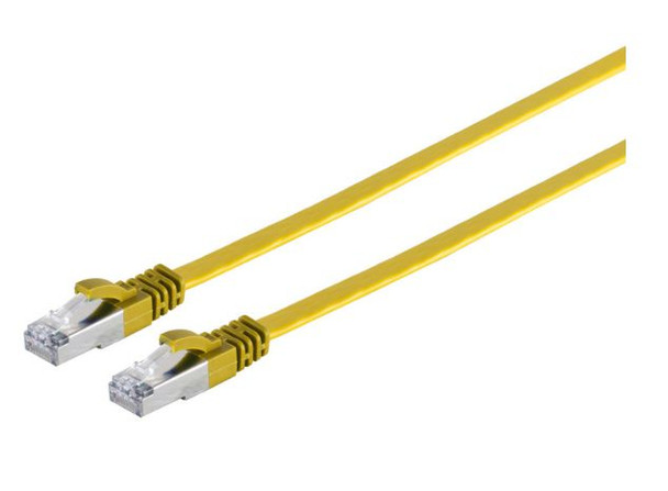 MicroConnect V-UTP6A03Y-FLAT U/UTP CAT6A 3M Yellow Flat V-FTP6A03Y-FLAT
