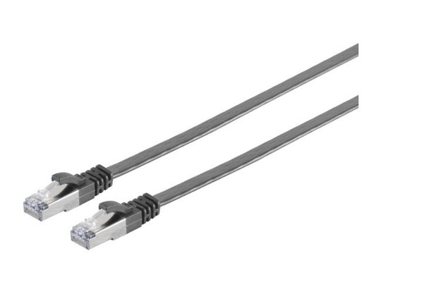 MicroConnect V-UTP6A05S-FLAT U/UTP CAT6A 5M Black Flat V-FTP6A05S-FLAT