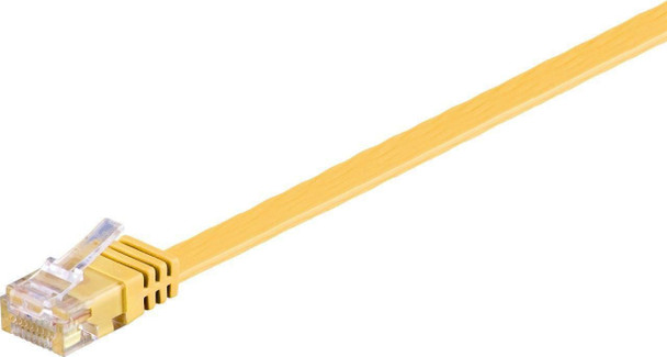 MicroConnect V-UTP603Y-FLAT U/UTP CAT6 3M Yellow Flat V-UTP603Y-FLAT
