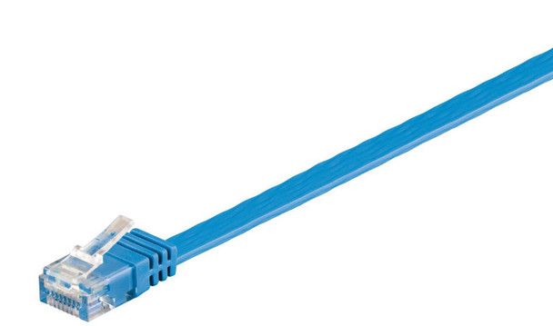MicroConnect V-UTP603B-FLAT U/UTP CAT6 3M Blue Flat V-UTP603B-FLAT