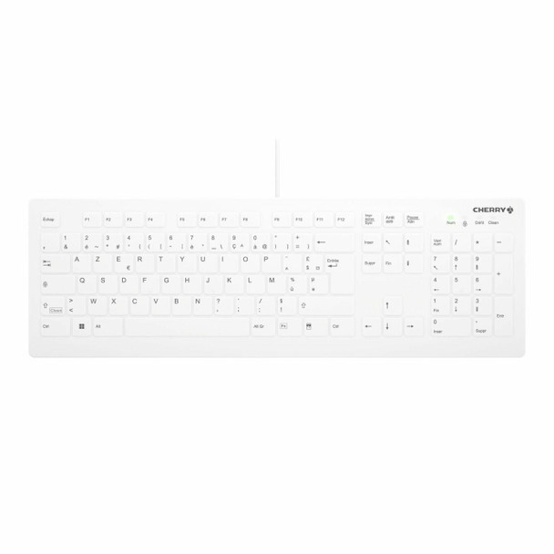 Cherry AK-C8112-U1-W/FR Ak-C8112 Keyboard Usb Azerty AK-C8112-U1-W/FR