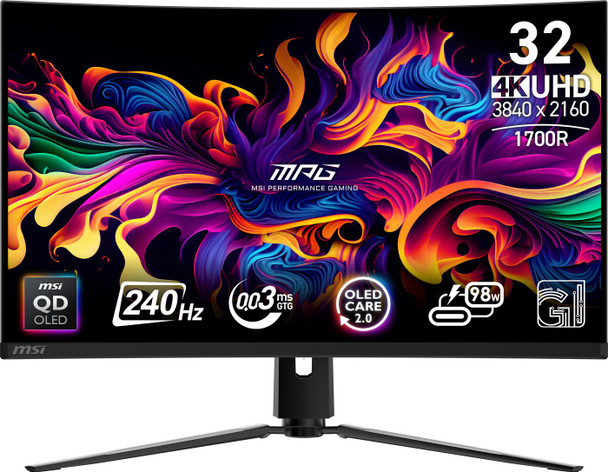 MSI MPG 321CURX QD-OLED Computer Monitor 80 Cm MPG 321CURX QD-OLED
