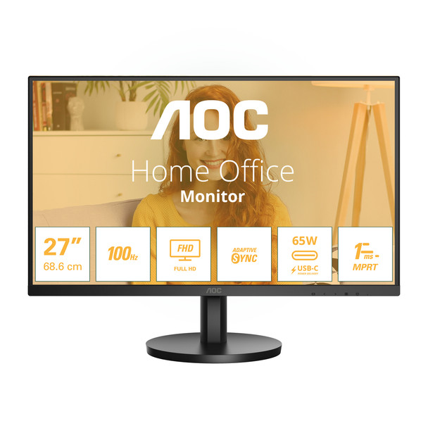 AOC 27B3CA2 68.6 cm 27" 1920 x 1080 pixels Full HD LED 4 ms Black 27B3CA2