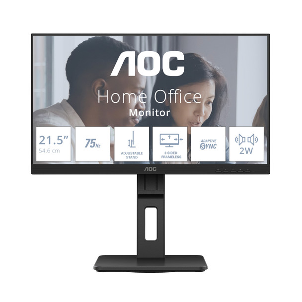AOC E2 22E2UMF 54.6 cm 21.5" 1920 x 1080 pixels Full HD LED Black 22E2UMF