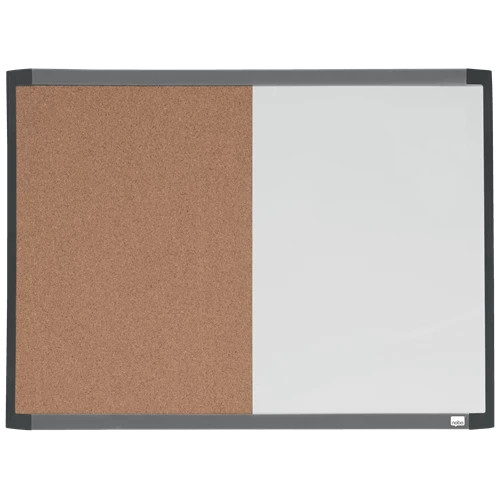 Nobo Small Magnetic Whiteboard and Cork Notice Board 585x430mm 1903784 1903784