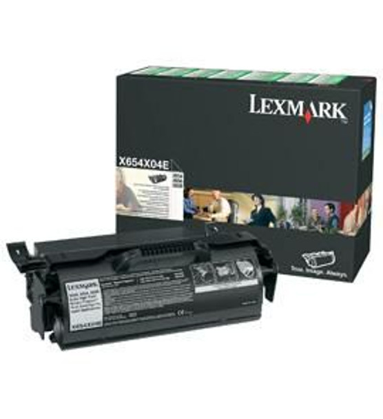 Lexmark X654X04E Toner Black High Cap. X654X04E