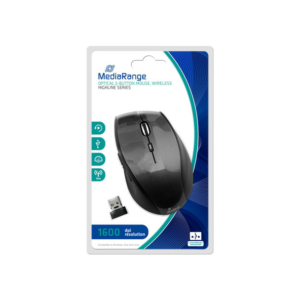 MediaRange MROS207 Maus Highline optisch 5 Tasten MROS207
