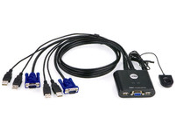 Aten CS22U-AT 2-Port USB Cable KVM Switch CS22U-AT
