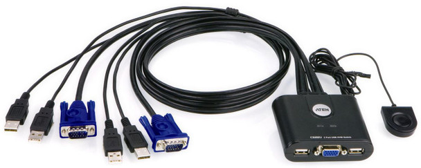 Aten CS22U-AT 2-Port USB Cable KVM Switch CS22U-AT