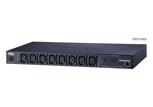 Aten PE6108G-ATA-G 8-Port Intelligent 1U ECO PE6108G-ATA-G