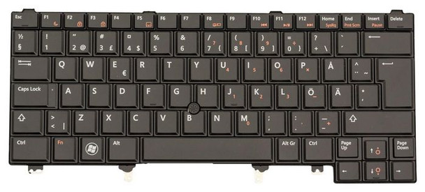 Dell J5H8F Keyboard. Swedish/Finnish. 84 J5H8F