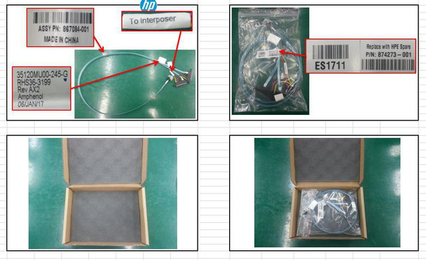 Hewlett Packard Enterprise 874273-001 BLE: INT MINISAS HD TO 2X SATA 874273-001