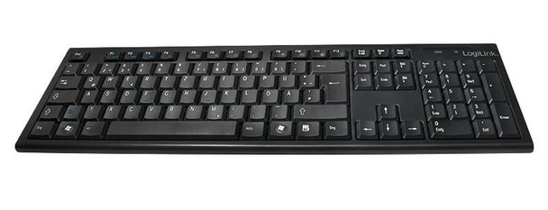LogiLink ID0104 Tastatur Wireless 2.4GHz Black ID0104