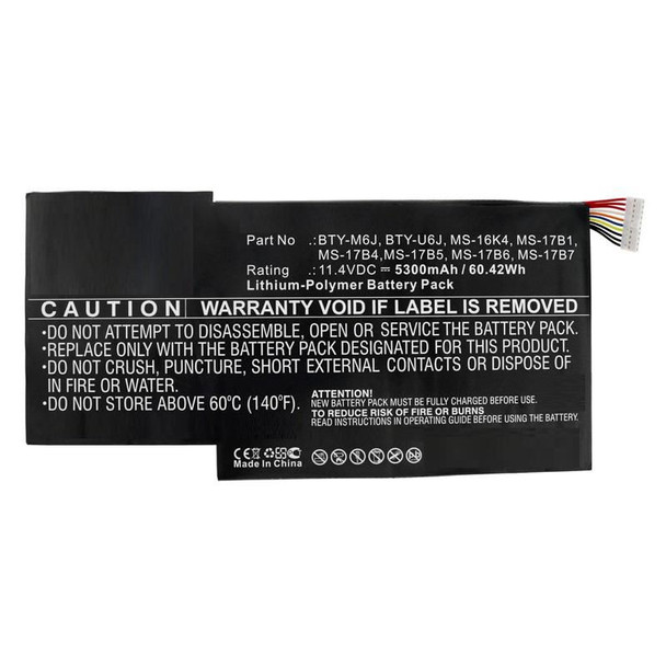 CoreParts W125627598 Laptop Battery for MSI 65Wh MBXMSI-BA0006