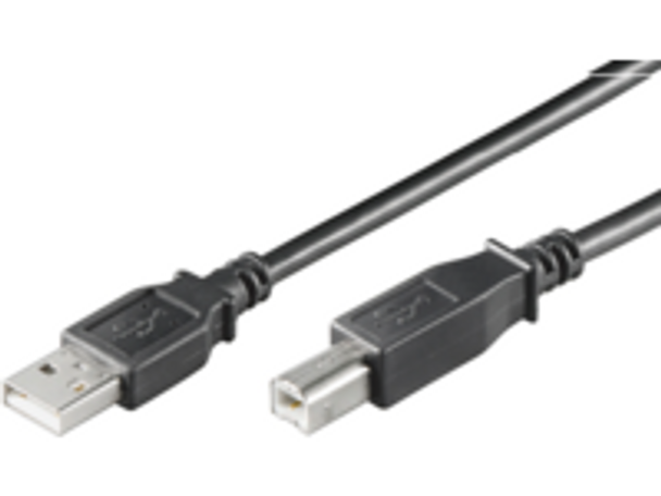 MicroConnect USBAB03B USB2.0 A-B 03M M-M  BLACK USBAB03B