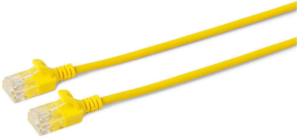 MicroConnect W125628021 U/UTP CAT6A Slim 0.25M Yellow V-UTP6A0025Y-SLIM