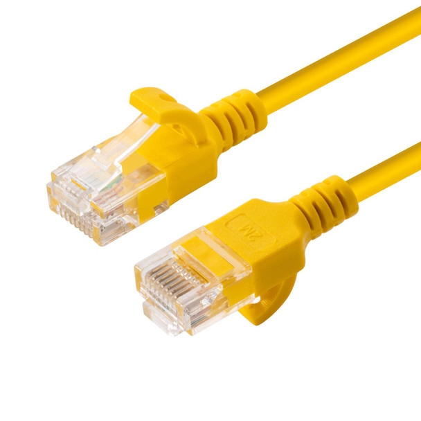 MicroConnect W125628021 U/UTP CAT6A Slim 0.25M Yellow V-UTP6A0025Y-SLIM