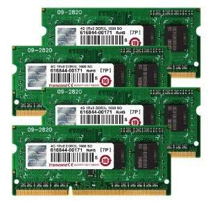 Transcend TS16GJMA584H Jetram 16Gb Kit 4Gb X 4 TS16GJMA584H