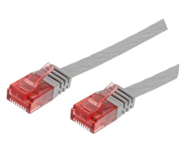 MicroConnect V-UTP60025-FLAT U/UTP CAT6 0.25M Grey Flat V-UTP60025-FLAT