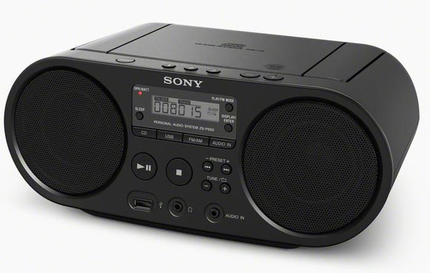 Sony ZSPS50B.CED CD BOOMBOX WITH AM/FM RADIO ZSPS50B.CED